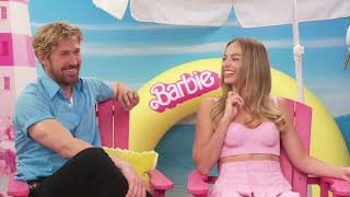 Barbie 2023 Press Junket Margot Robbie and Ryan Gosling