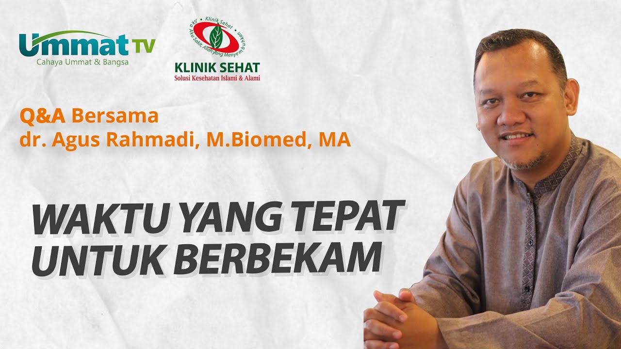dr. Agus Rahmadi - Waktu yang tepat untuk berbekam