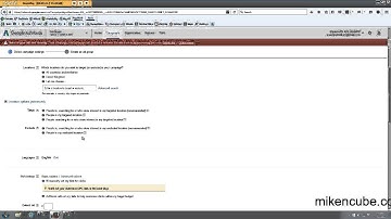 Step by step Setup Of A Google Adwords Campaign Part 1