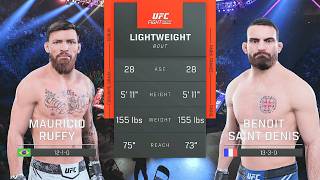 Mauricio Ruffy Vs. Benoit Saint Denis : EA Sports UFC 5 Simulations : UFC 5 (PS5)
