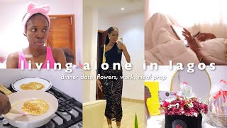 Lagos Vlog | life as a doctor, meal prep, dinner date, getting flowers