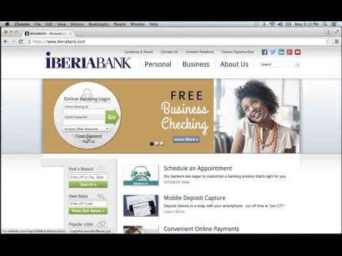 Iberia Bank Online Banking Login Instructions