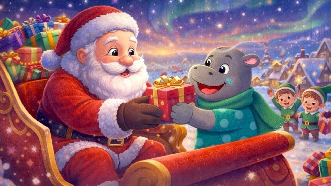 Hippo Visits The North Pole - YouTube