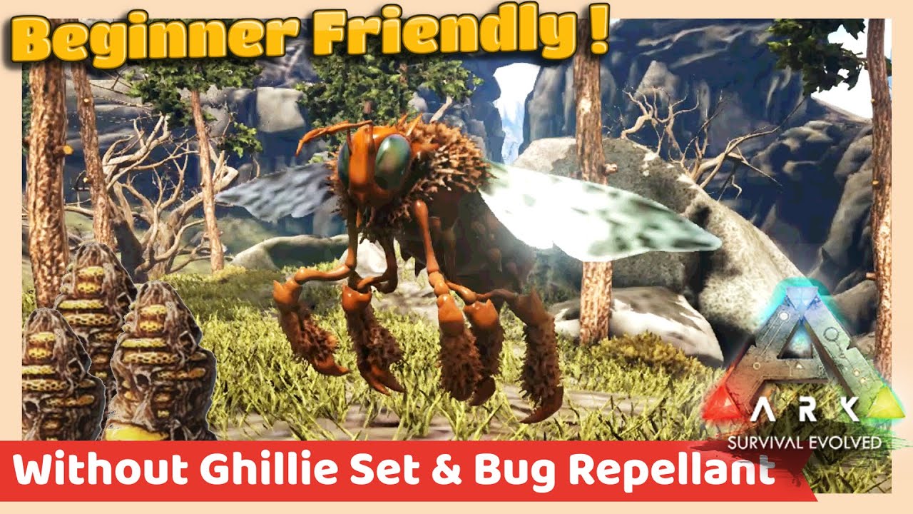 Easy Giant Queen Honey Bee Taming Guide ( version 2022 ) | ARK Survival Evolved