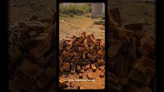 Brick work before curing 🔨🧱 | Building strength step by step... #buildingconstruction #construction