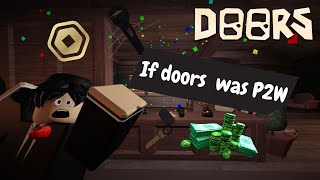 If doors was Pay to win game (Roblox animation)