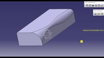 CATIA Class - 30 || Telugu || Sub commends in Edge fillet.(Variable fillet,face to face fillet,etc..