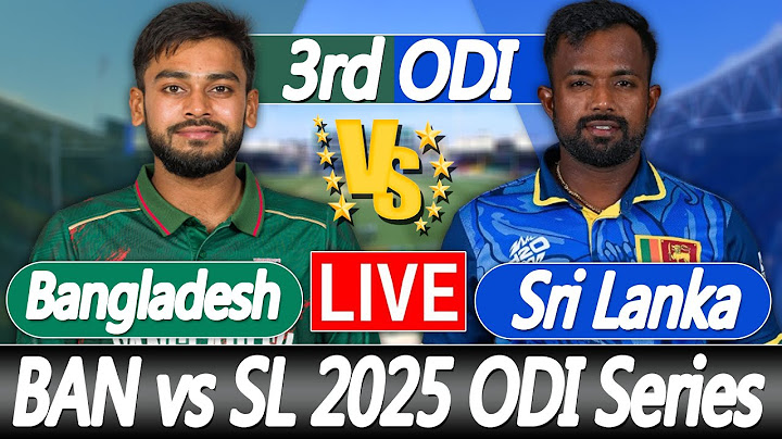 বাংলাদেশ বনাম শ্রীলঙ্কা স্কোর | Bangladesh vs Sri Lanka 3rd ODI Bangla Commentary