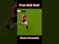Bruno Fernandes Free-kick Goal against #arsenal 🥶😱 #manutd #football #footballshorts #foryou #shorts
