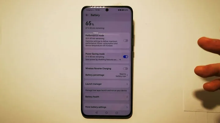HUAWEI P60 PRO: How to turn on battery saving mode | Step-by-Step Guide