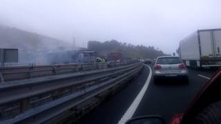 Accidente dirección Cantabria y dirección Bilbao hoy
