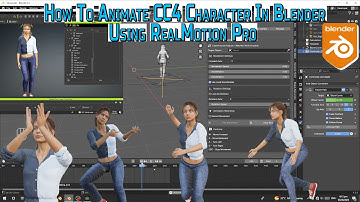 How To Animate CC4 Character In Blender With RealMotion Pro 1700+ Motions Library
