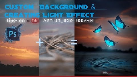 How to creat Glowing Butterfly, Lighting effects in Adobe Photoshop CC 2020 || Artist exo.Jeevan ||