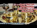 Brass Thali Set / Brass Jug / Brass Hookah / Brass Kettle / Brass Glass / Crockery Wala And Company