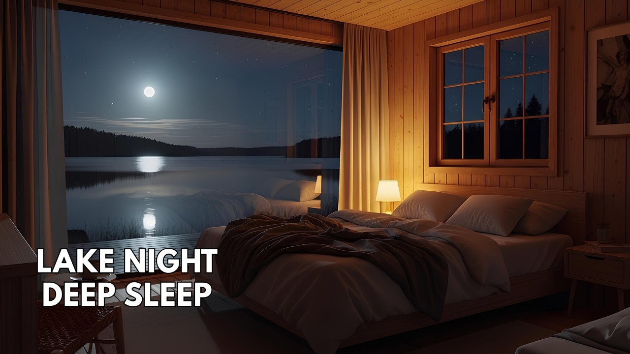 You Are Resting in a Quiet Lakeside House at Night – Deep Sleep Music