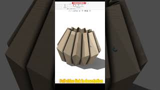 SolidWorks Surface Modeling Tutorial | Crown Rib Vase | Lofted Surface, Knit Surface & Thicken