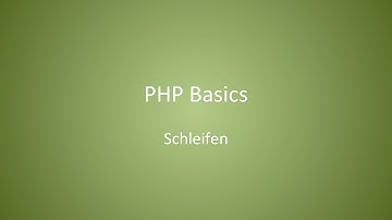 Webdesign - PHP Basics - Einfache Schleifen
