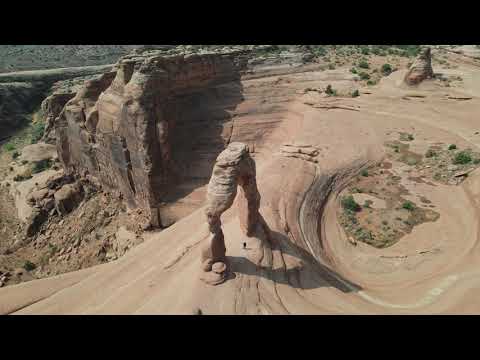 delicate arch orbital in 4k utah arches hiking