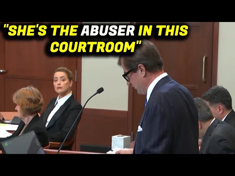 Johnny Depps Lawyer DESTROYS Amber Heard Points Right At Her "She Is The Abuser In This Courtroom"