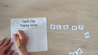 Earth Day Word Search Kindergarten Unit Study Printables Homeschool Earth Day Activities