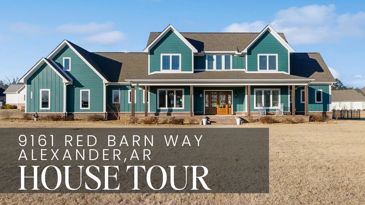 Tour a Spacious 5-Bedroom Home – Perfect for Families! | 9161 Red Barn Way |  Alexander, AR