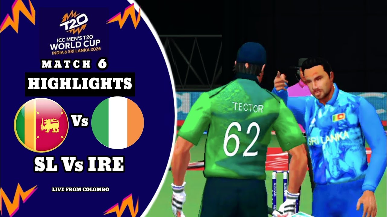 Sri Lanka Vs Ireland | Match:-6 | T20 World Cup 2026 | Highlights | Game Changer 5 Version 4.1