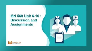 Kaplan MN 569 Unit 6 Discussion and Assignments | Homework Joy