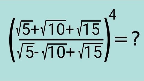 An interesting Math Olympiad Problem l Math tricks for competitive exams l olympiad mathematics 