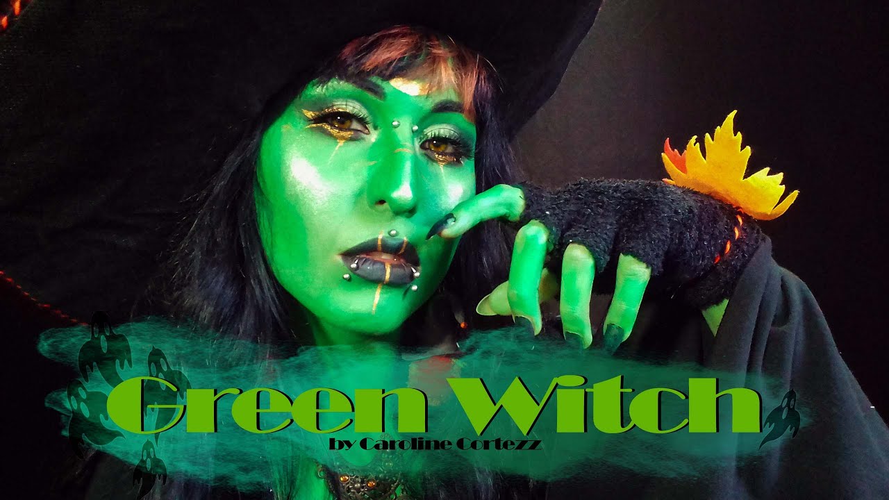 GREEN WITCH / Bruxa Verde | Halloween Makeup | Caroline Cortezz - YouTube