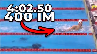 Leon Marchand just SHATTERED the 400 IM World Record