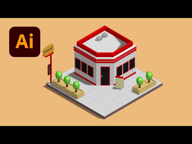 Isometric House Illustrator Tutorial Part 1 Of 2 Youtube How To Create