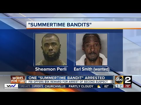 One Of Two 'Summertime Bandits' Bank Robbers Arrested, Search Continues For Second