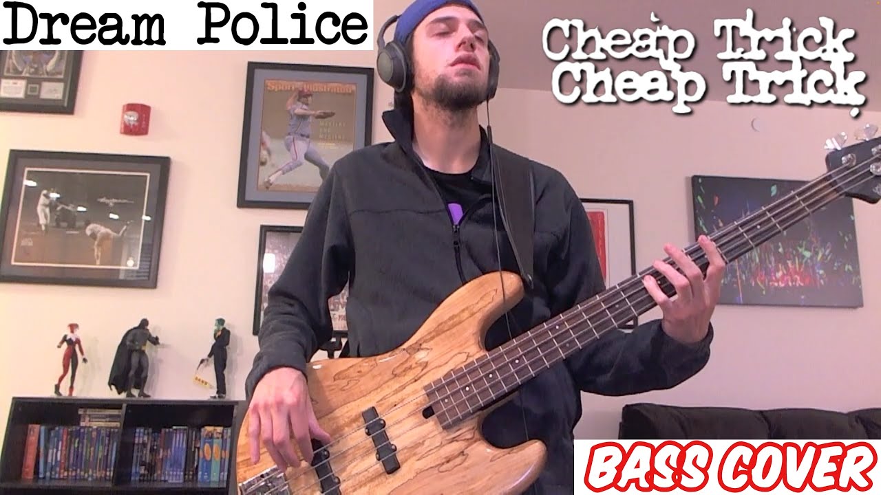 Dream police cheap trick bass cover youtube