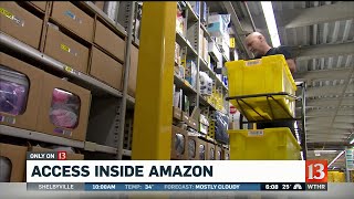 Behind-the-scenes at Whitestown's Amazon facility