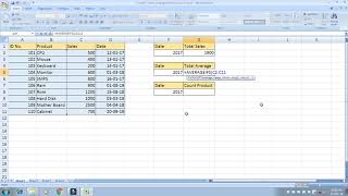 Sumifs Averageifs and Countifs Function use in Excel Excel Countifs Sumifs Averageifs Tutorial Examples