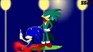 Sonic Running Backwards while sticking his middle finger up at Jet For 10 Minutes