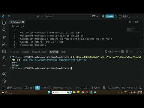 Python — Membership Operators