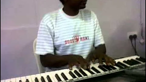 Dapo Akintayo (on Keys) and Segun Afolabi (on Bass) rehearsing with Funmi Afolarin
