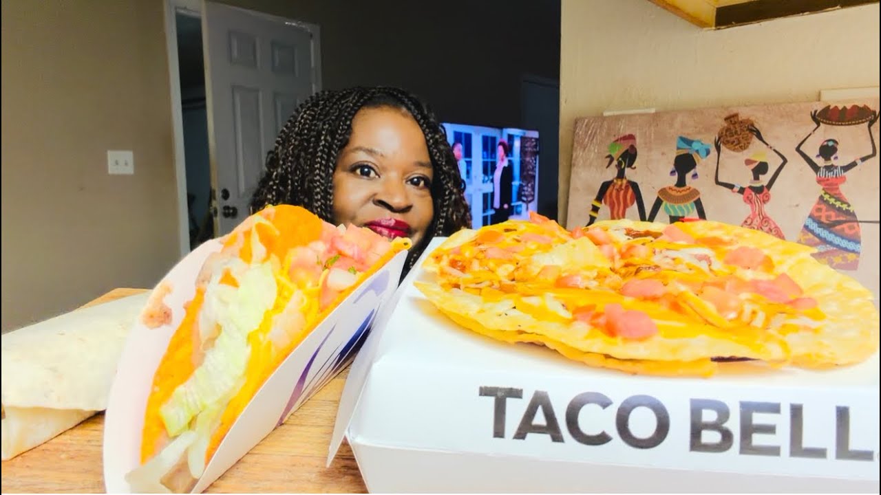 Mukbang 먹방 TRYING TACO BELL’S MEXICAN PIZZA | #mukbang #deliciousfood #viral #tacobell 