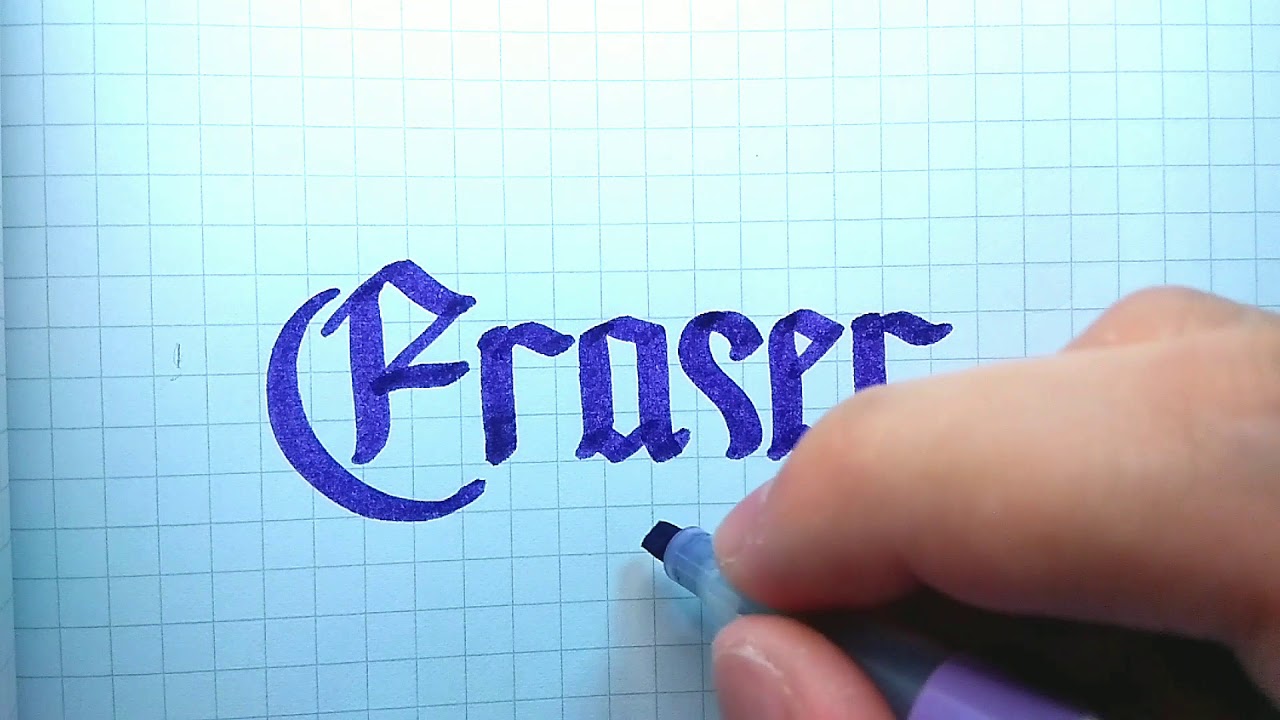 Easy Pen Calligraphy Eraser YouTube