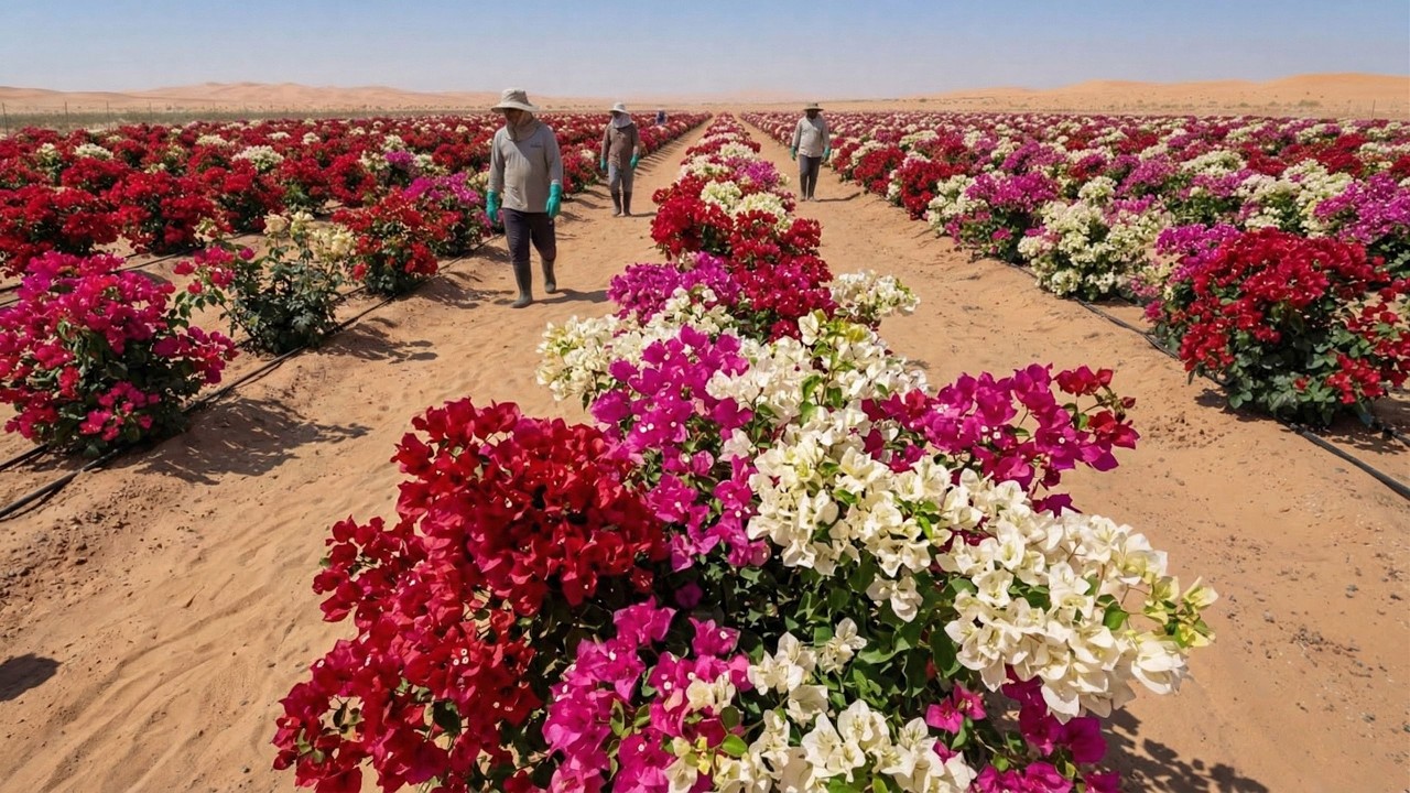Intentaron cultivar buganvillas en el desierto chileno  los resultados fueron sorprendentes