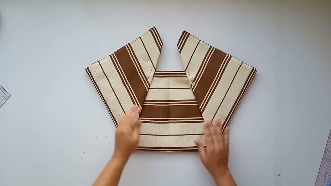 bag/ bolsa origami em Tecido, fácil de fazer apenas com um retângulo