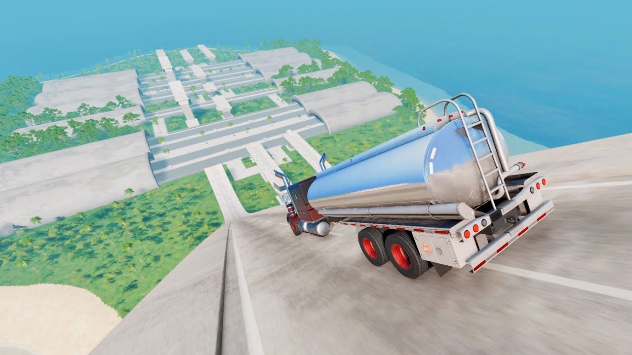 Which Car Can Survive the INSANE Leap Challenge to the Finish?! | BeamNG.drive