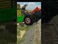 wait for end 🥷tractor stunt with big trolley 💯😈😱#viral #shorts #shortvideo