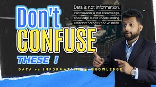 Data vs Information vs Knowledge