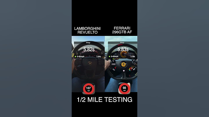Lamborghini Revuelto vs Ferrari 296 GTB Asseto Fiorano 1/2 Mile Testing