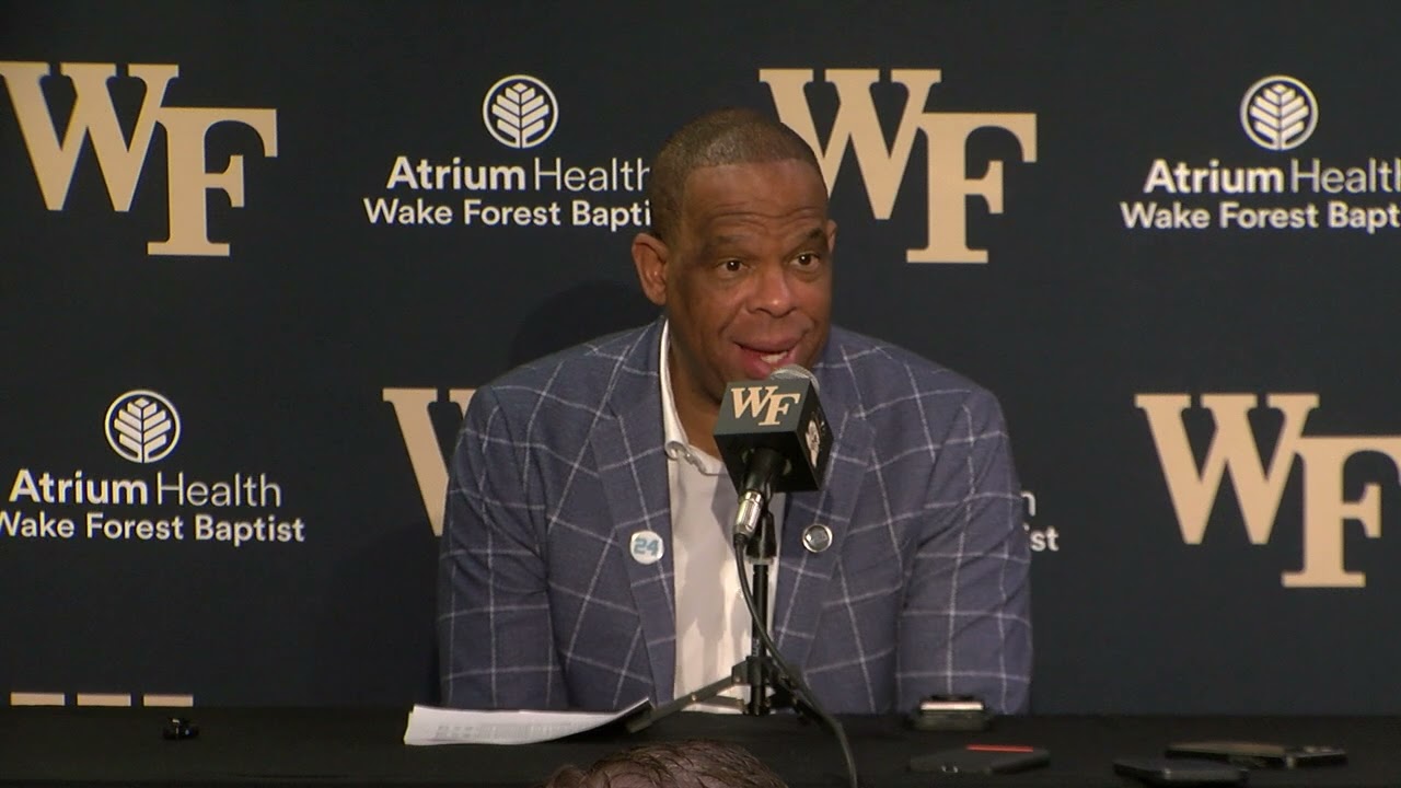 Coach Hubert Davis talks about the loss to Wake Forest