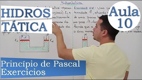 Hidrostática - Aula 10 (Princípio de Pascal - Exercícios)