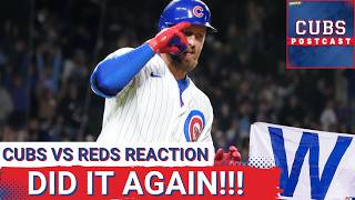 CUBS POSTCAST: The Chicago Cubs DO IT AGAIN!! They walk off the Reds and win 3-2 in extras!