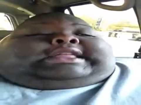 Fat Black Guy Eating 30